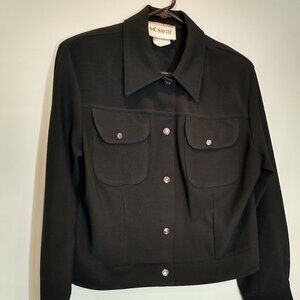 Mosskito Micro Ribbed Jean Jacket Style Coat Size M